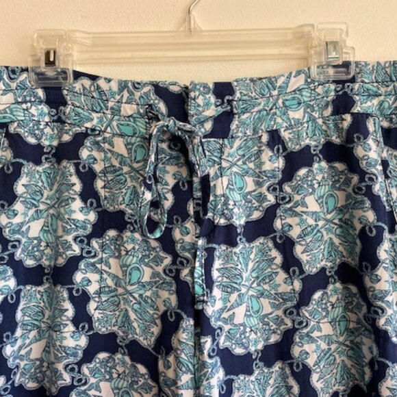 LILLY PULITZER Hey Sailor Wide Leg Palazzo Drawstring Waist Pants M - Picture 7 of 16